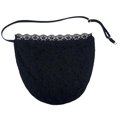 Image of INSECRET Cotton Nylon Lace Cami Slip Cleavage Cover Bra Insert - Pack of 2