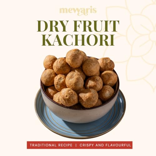 Image of MEWARIS Dry Fruit Kachori | Sweet & Spicy Indian Snack | Chatpata Tea-Time Munching for Adults | Ready to Eat Traditional Snack | 200g Pack of 1