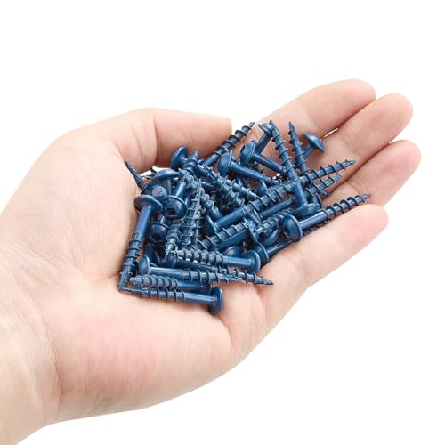 100 tornillos para madera Pocket Hole #8 x 1-1/4 pulgadas para exterior, paquete de 100 piezas miniatura 5