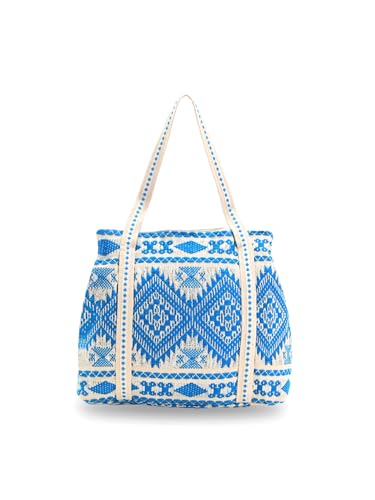Image of Boho Girl Spacious and Stylish Handbag with Button Closure | Made of Cotton Material | For Daily and Office Use | Ladies Handbag Purse For Daily & Office Use | Double Shoulder Straps