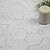Soulscrafts Italian White Carrara Marble 4 Inch Hexagon Mosaic Tile Matte for Kitchen Backsplash Bathroom Wall & Floor Tile 5 Sheets/Box