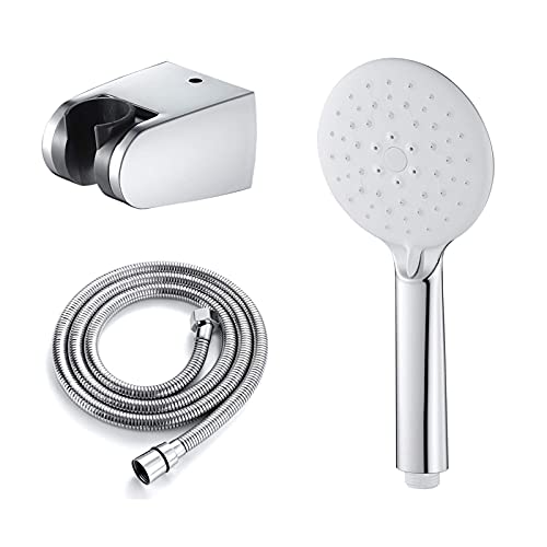 Cabezal de Ducha Manual ABS Blanco y Cromo