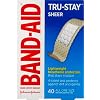 Band-Aid Brand Tru-Stay Sheer Strips Adhesive Bandages for First Aid and Wound Care, All One Size, 40 ct