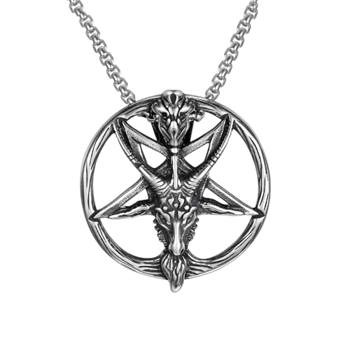 Collier cadeaux bijoux pour hommes style rétro mystique avec symbole