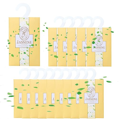 WDEC (Gelsomino*15*20G) Sacchetti Per Aromi, Bustine, Borse, Armadietti Per Profumo, Armadi, Armadi Per Camera Da Letto, Carrelli Da Bagno