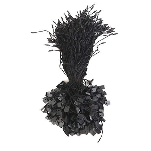 Tags by Sadar Shop 7" 200 Pc BLACK Hang Tag Nylon String Snap Lock Pin Loop Fastener Hook Ties (B075PZXSN3) Amazon Price History, Amazon Price Tracker