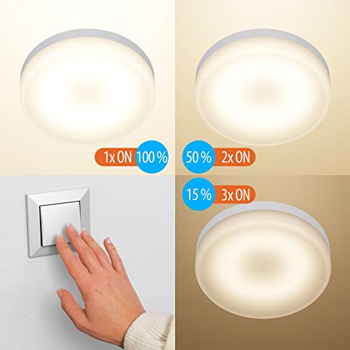ledscom.de 2 Pieces GX53 LED Bulb, Warm White (2700 K), 6.3 W, 541lm, 3-Step dimmer, matt - Image 3