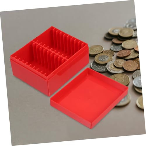 Caja plástica para monedas con 20 ranuras organizadoras miniatura 5