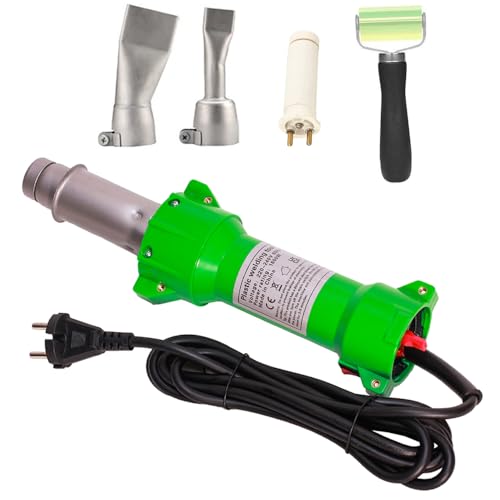 Beyondlife 1600W Soudeuse en Plastique Soudeuse à Air Chaud Pistolet Chauffant Soudage de Tige de Vinyle PVC Kit d’outils de Pistolet à Gaz Chaud avec Deux...