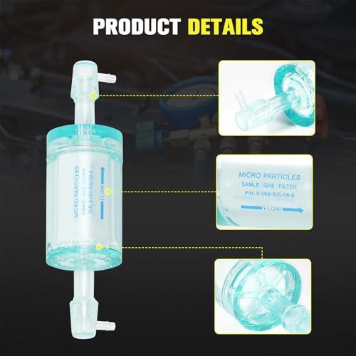 Image of 16913 Refrigerant Identifier Filter Compatible with Robinair 16900 /16910 CoolTech ID and CoolTech ID Plus,R-1234yf AC Machines,Micro Particles Samle Gas Filter