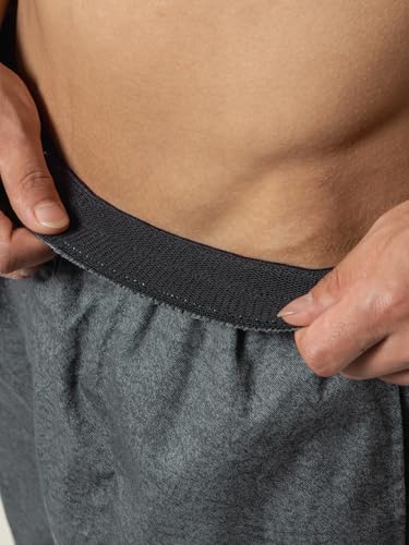 Image of DAMENSCH Regular Fit Solid 100% Soft & Durable Cotton Boxer Shorts Dual Pockets Anti-Bacterial Moisture Wicking Microfibre Waistband Ultra-Light Boxers for Men