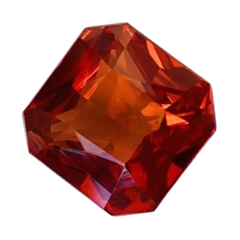 Saphir orange de coupe fine coussin 11mm pour la création d'une bague ou d'un pendentif d'exception