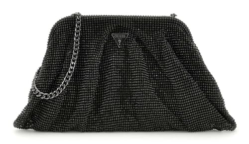 Pochette noire GUESS Zalina Frame Clutch pour femme