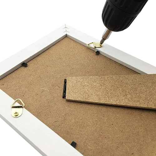 Image of 100 PCS Picture Frame Triangle Hook 23x10mm Black Single Hole Lifting Ring for Hanging Clock Painting Artwork Photo Frame