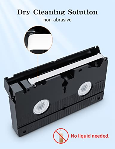 Arsvita Vhs/Vcr Head Cleaner, Video Head Cleaning Kit For Vhs/Vcr Players, Dry #TOP1