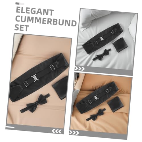 Set de 6 piezas para hombre con fajín y moño preanudado miniatura 3