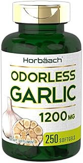 Odorless Garlic Softgels | 1200 mg | 250 Count | Ultra Potent