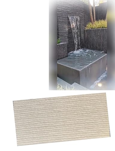 Panel de chapa de piedra cultivada, piedra apilada de imitación ligera con textura de cascada para decoración de pared del hogar y comercial