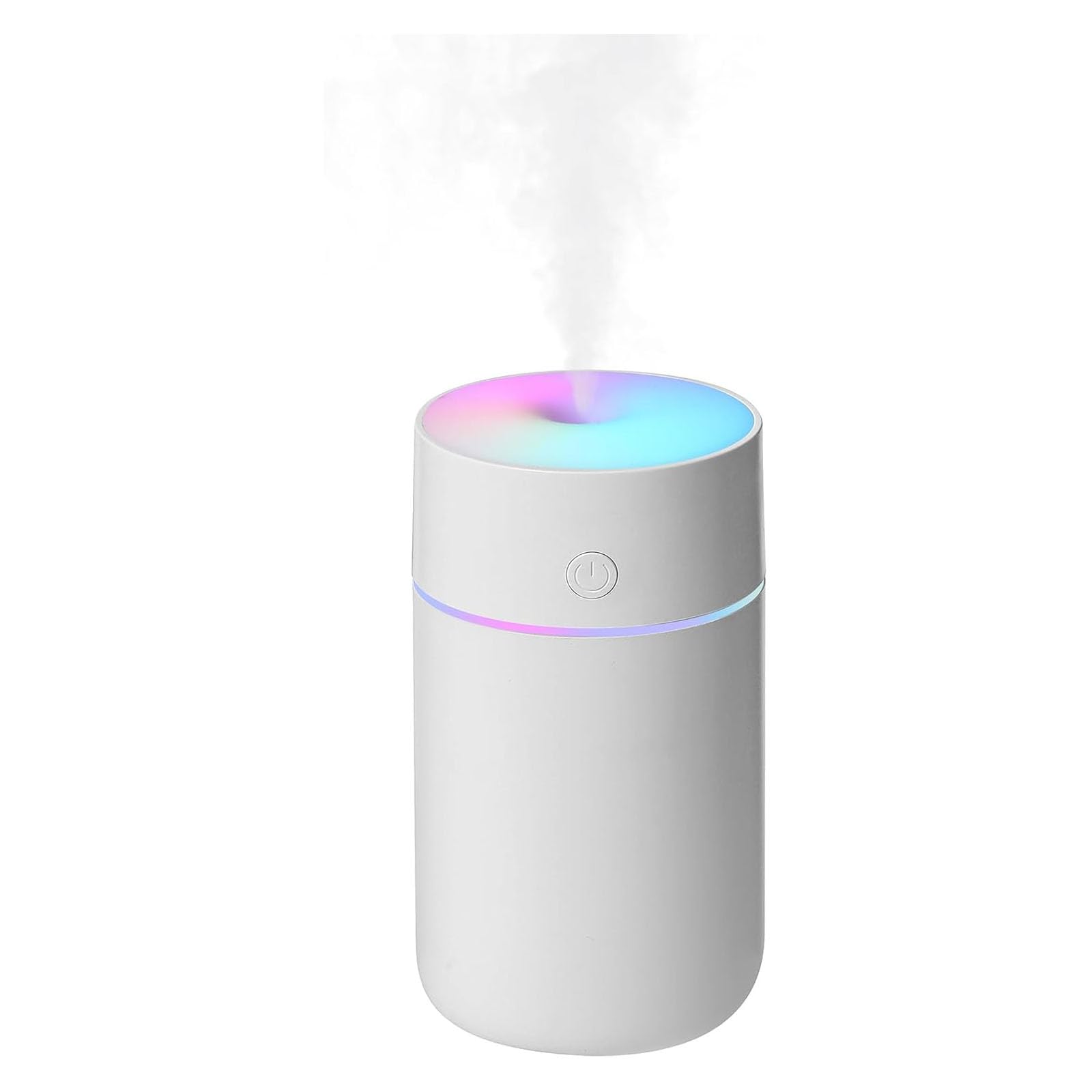 Honjince Humidifier, Humidifiers for Bedroom with Colorful Atmosphere Lights,2 Mist Modes Quiet, Easy to Clean, Small Portable for Plants, Baby, Car,