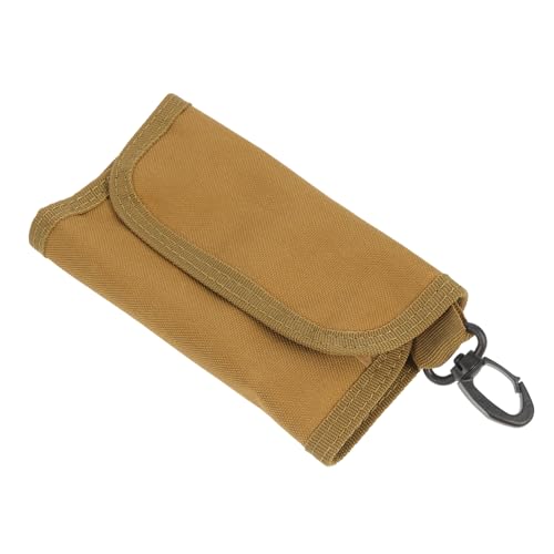 Cemaystic アウトドアウォレット ナイロン製 ? 軽量 コンパクト ウエストバッグ 多機能収納 ランニングベルトとして使用可能 (カーキ)