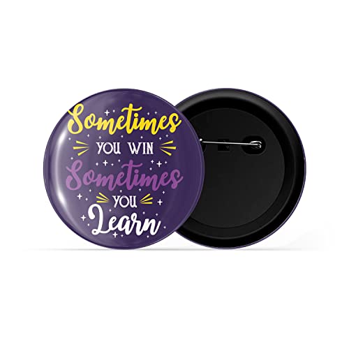 Image of dhcrafts Pin Badges Multicolor Positive Glossy Finish Design Pack of 1 (58mm)