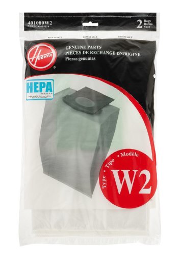 Hoover Type W2 HEPA Media Bags for WindTunnel 2 Vacuum Cleaners, 401080W2, 2 Pack - image 1