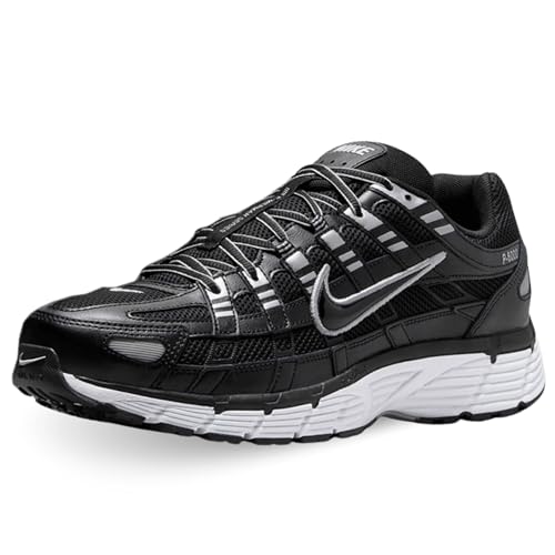 NIKE Men's Sneaker, Black Black White Metallic Silver, 11