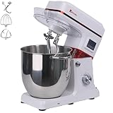KALELAISU スタンドミキサー 業務用スタンドミキサー 14L大容量 99分タイマー機能 三種類アタッチメント付き 七段階速度調節 一台三役 「練る」「混ぜる」「泡立てる」 パンこねき機 家庭用 業務用 1200Wハイパワーモーター 卓上型ミキサー キッチンエイド stand mixer (14L容量)