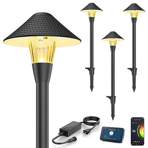 XMCOSY+ Low Voltage Landscape Lights, 200LM Smart LED Pathway Lights with APP Control, Adjustable Warm White&RGB, Compatible with Alexa, 12V 6W Outdoor Landscape Lighting for Garden Path Lawn (4 Pack) XMCOSY+ Low Voltage Landscape Lights, 200LM Smart LED Pathway Lights with APP Control, Adjustable Warm White&RGB, Compatible with Alexa, 12V 6W Outdoor Landscape Lighting for Garden Path Lawn (4 Pack)