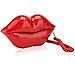 Corded Landline Phone, Multi Functional Cute Red Lip Shape Telephone Classic Old Style Retro Desk Telephone for Home Hotel Office Decoration Kids Gift
