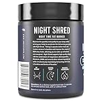 Night Shred Fat Burner and Natural Sleep Support | Ashwaganda, 5-HTP, CLA, Melatonin | Appetite Suppressant | Weight Loss Support Nighttime Fat Burning (60 Vegetarian Capsules) - Image 3