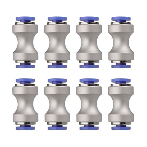 8PCS PTFE Tube Connectors for Bambu Lab X1C/P1S/P1P 3D Ptiner Teflon PTFE Tube Coupler Pneumatic Joint for Filament Feeding