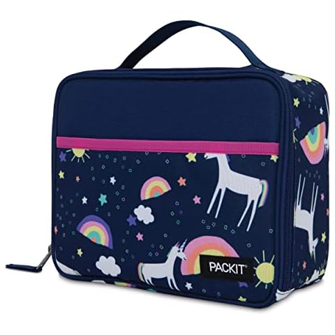 PackIt Freezable Lunch Box, Unicorn Sky Navy Cover