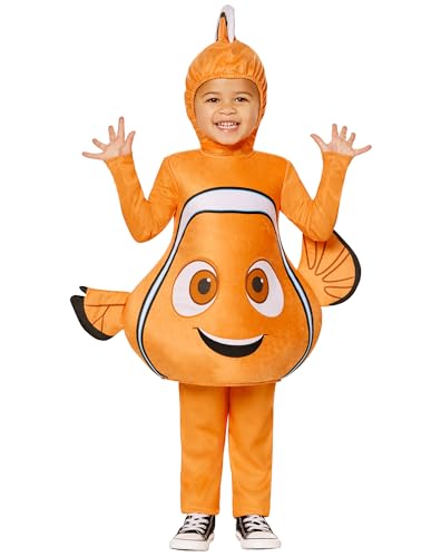 Spirit Halloween Finding Nemo Toddler Nemo Jumpsuit Costume | Officially licensed | Disney | Pixar | 2T