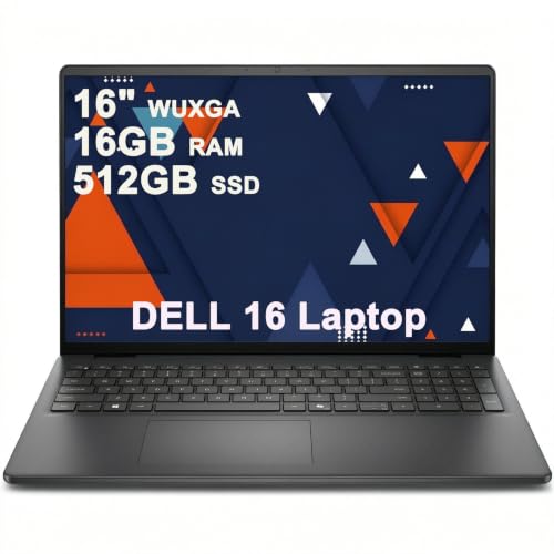 Image of Dell 16 Laptop 16 inch WUXGA Touchscreen AMD 8-core Ryzen 7 250 16GB RAM 512GB SSD Backlit ExpressCharge Wi-Fi6 for Creator Designer Business Professional Work Win11