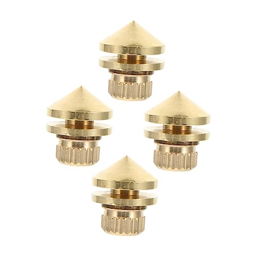 HOLIDYOYO 4Pcs Shockproof Speaker Spikes Copper Isolation Feet for Enhanced Sound Quality Vibration Resistant Base Pad for Home and Ktv Use Durable and Easy to Install