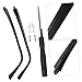 NULYLU 1set Eyeglasses Arm Replacement Temples for Glasses Repair Comfortable Fit for All Users Stylish Design Electroplating Finish for Men and Women