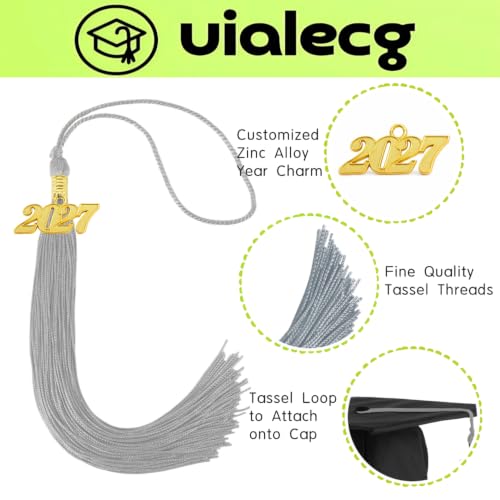 Image of Graduation Tassel 2027 for Grad Cap,Gold Tassel with Gold Charm