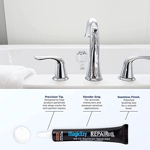 image for MagicEzy Bath & Sink RepairEzy (Beige/White) - Tub Repair Kit | Porcel