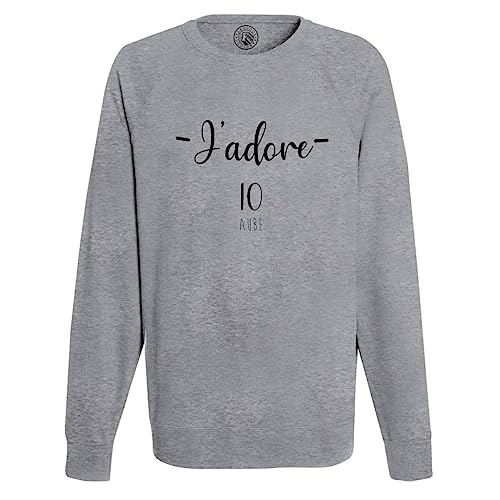 Sweat Shirt Homme J'adore 10 Aube vêtement de la région Grand Est