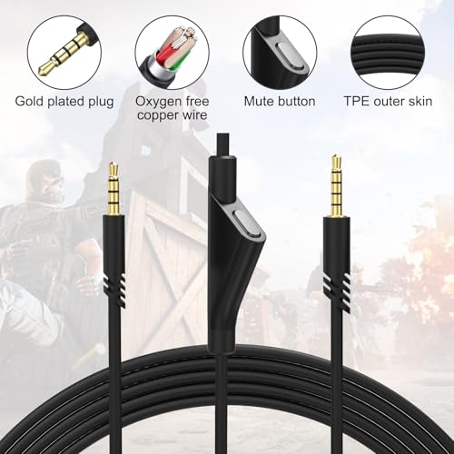 Cable de audio para auriculares Astro A40, 6.5 pies miniatura 4