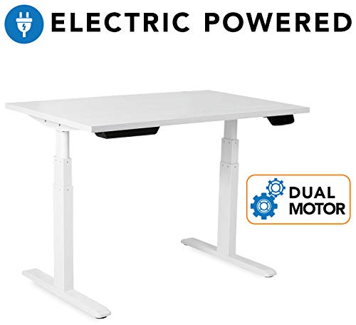 Mount-It! Electric Standing Desk Frame – Motorized Sit Stand Desk Base with Programmable