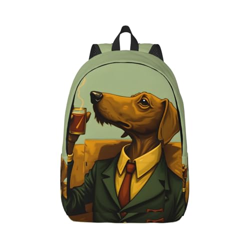 Sac à dos de voyage 45 cm pour femme résolvant le manque d'espace avec son motif chien
