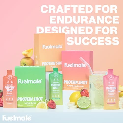 FUELMATE Strawberry Banana Liquid Collagen Easy Protein Shots - 15g Protein + 22 Amino Acids - Hydrolyzed Bovine Collagen Peptides for Skin, Hair & Joints - 10 x 1.29oz - Sugar, Dairy & Gluten Free — view 6
