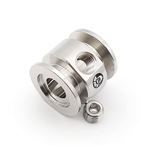 Image of Adaptive Tee Shape Fitting for KF SO-KF NW QF Flange to FNPT Center Port (KF25 x 1 /4 inch FNPT)