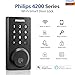 Philips Smart Lock, Smart Door Lock Built-in WiFi, App Remote Control, Keyless Entry Door Lock for Front Door, Deadbolt Lock Auto Lock, Support Alexa & Google, IP54 Waterproof, Black