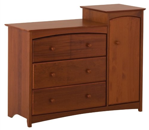 Storkcraft Beatrice Combo Tower Chest, Cognac