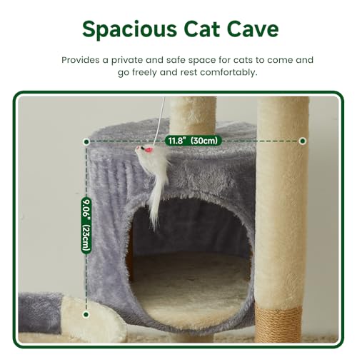 Torre para Gatos Multi-Nivel con Condo y Juguete miniatura 6