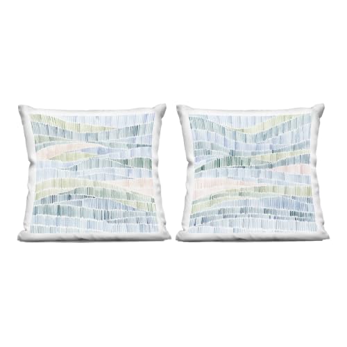 Image of Stupell Industries | Modern Abstract Nautical Landscape Wavy, 18 x 18 Each