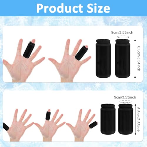 Image of HANNEA 4Pcs Gel Ice Sleeves, Finger Protector Gloves for Pain Relief